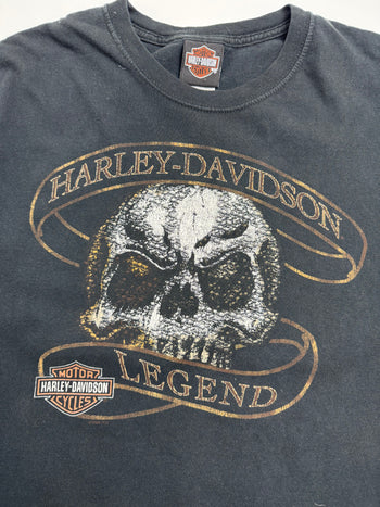 Vintage 2000s Kanes Harley Davidson Tee Black