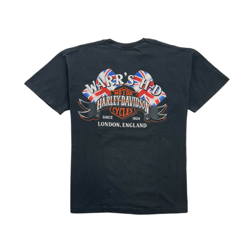 Vintage Warr's Harley Davidson Tee Black | Vintage Clothing Store Canada