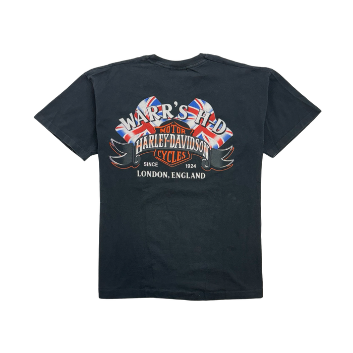 Vintage Warr's Harley Davidson Tee Black | Vitnage Clothing Store Canada