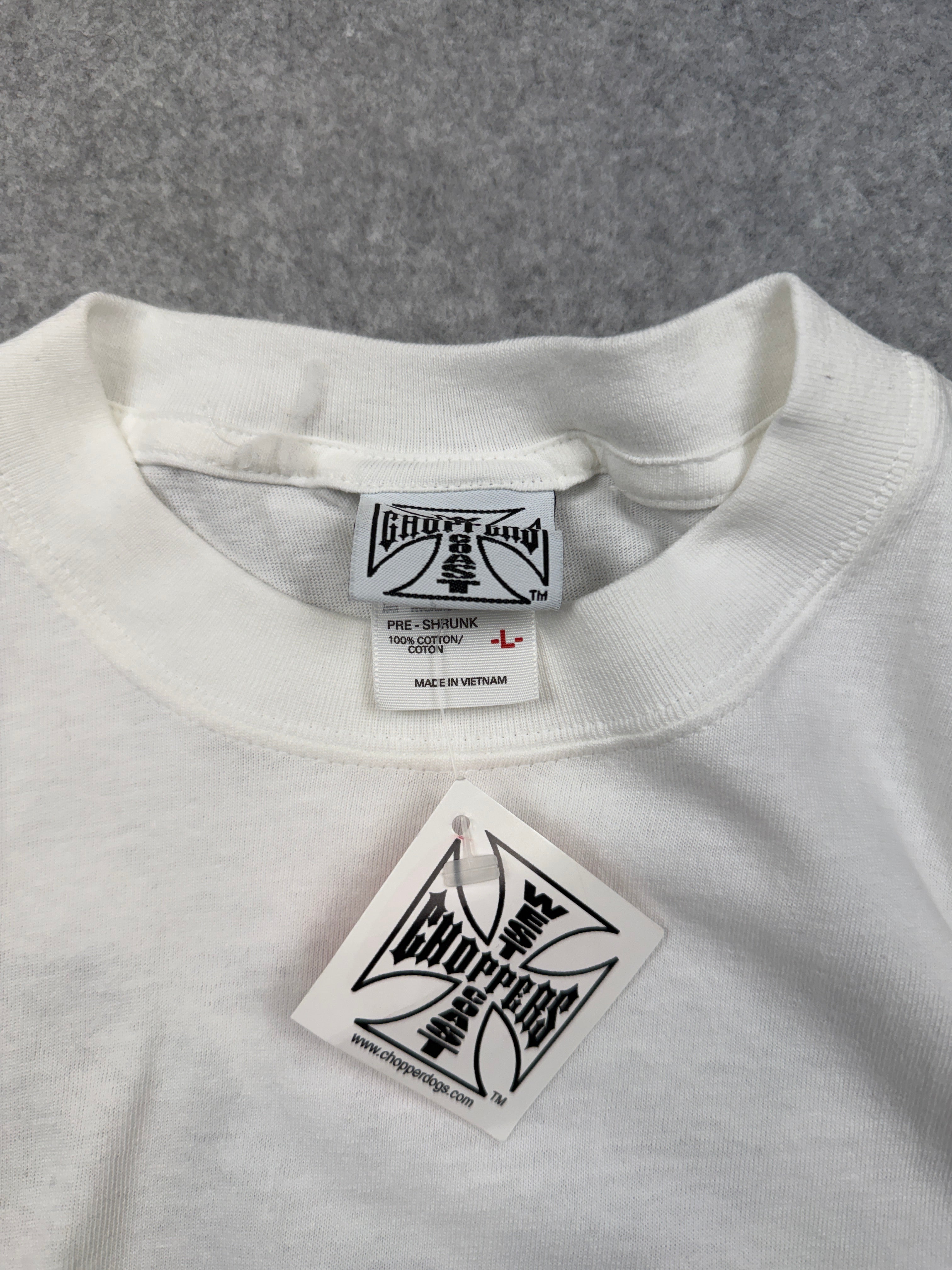 OG West Coast Choppers Logo Tee White