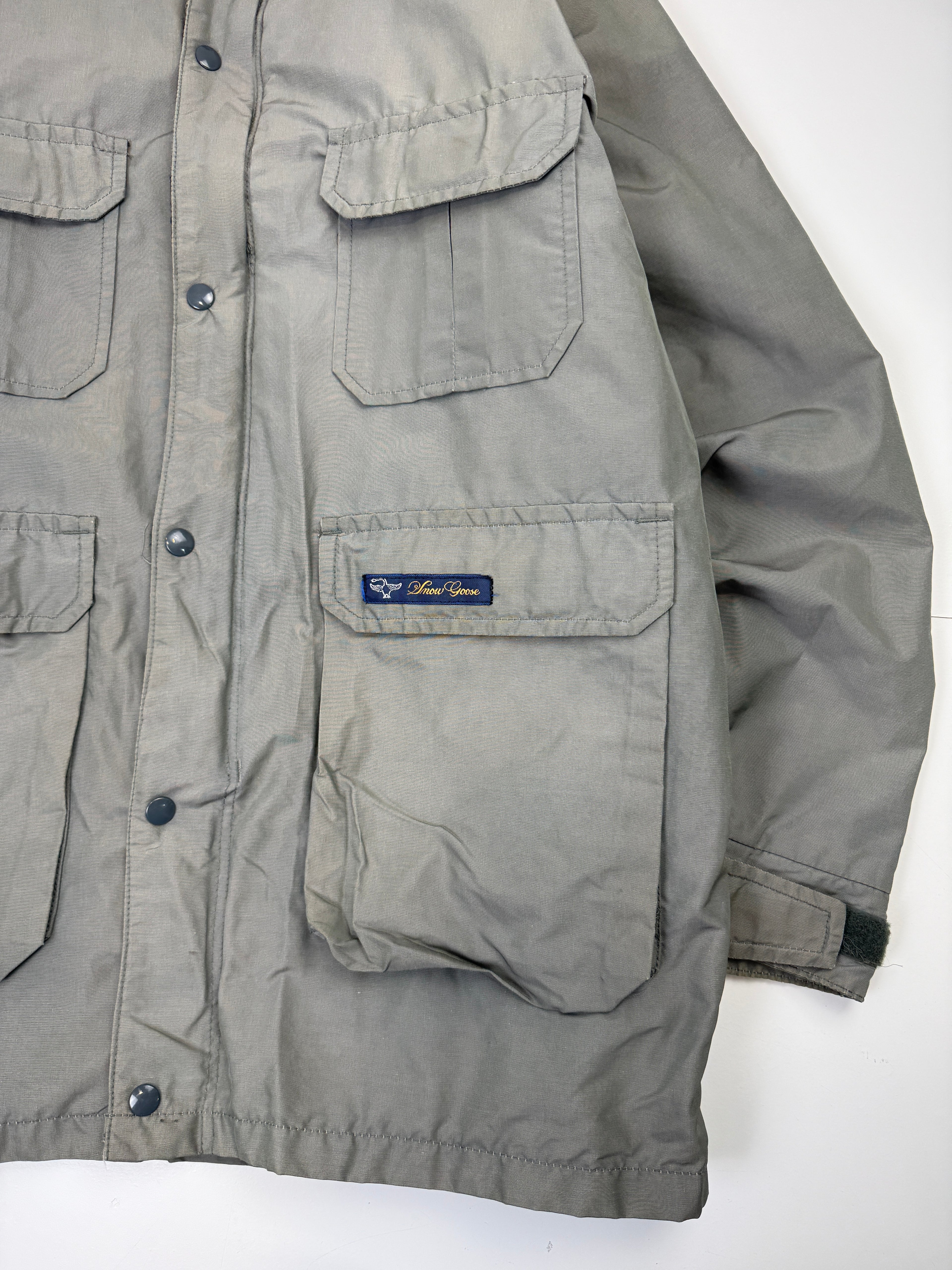 Vintage Canada Goose Wool Lined Parka Jacket Grey