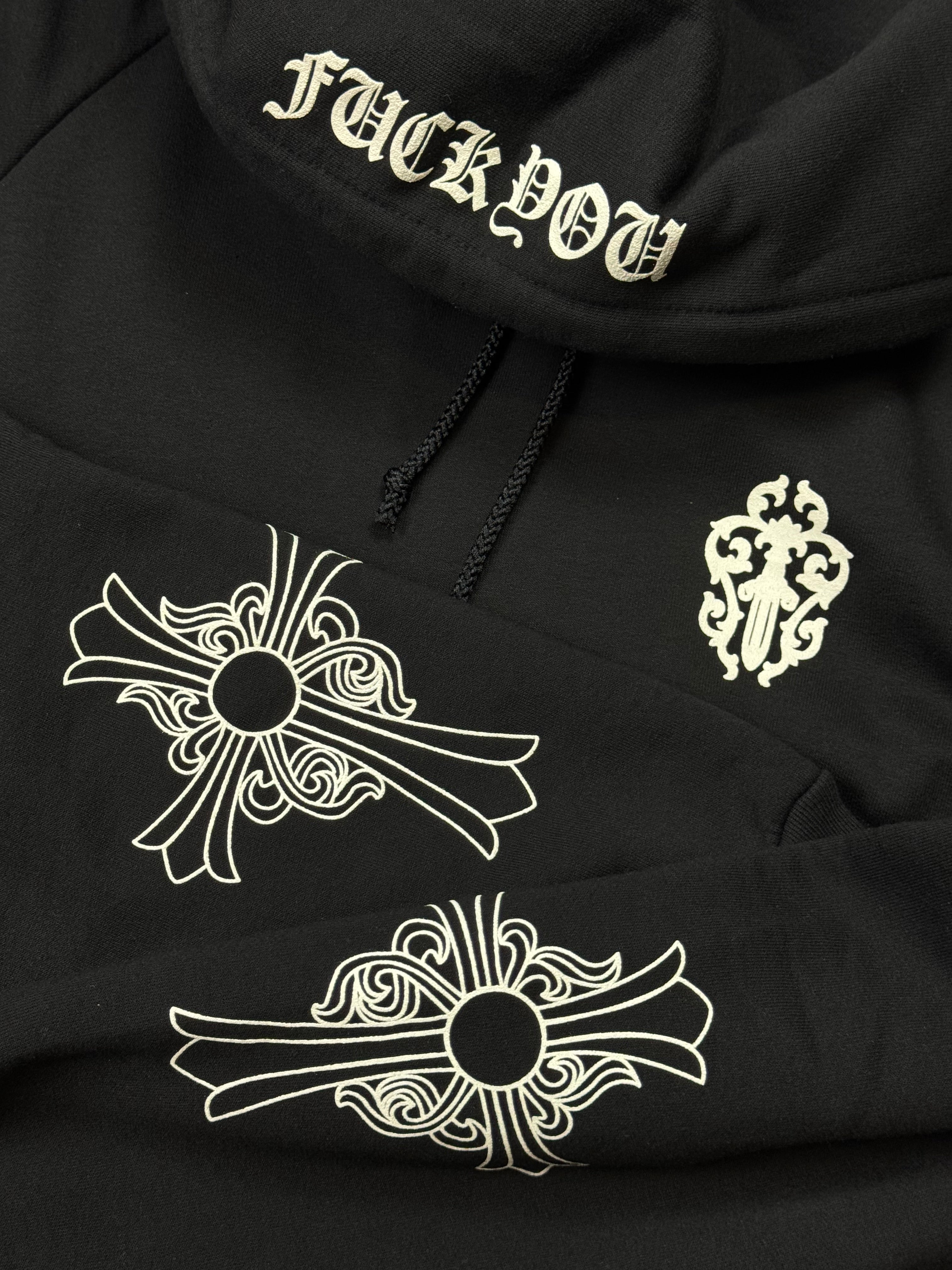 Vintage Chrome Hearts Thermal Lined Hoodie