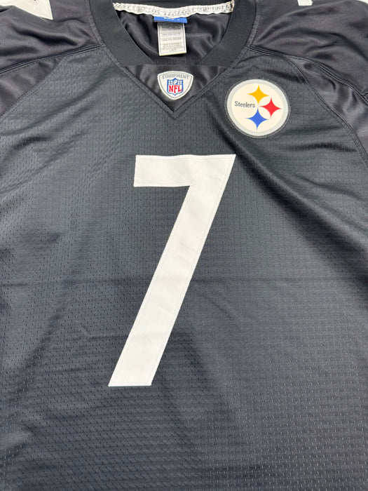 (L) NFL Pitsburg Steelers Ben Roethlisberger Jersey Black | Vitnage Clothing Store Canada