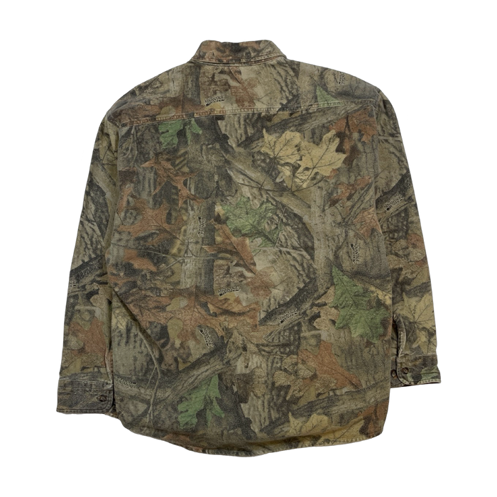 Vintage 90s Woolrich Button-up Camo | Vitnage Clothing Store Canada