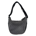 Gucci GG Canvas Half Moon Shoulder Bag Black