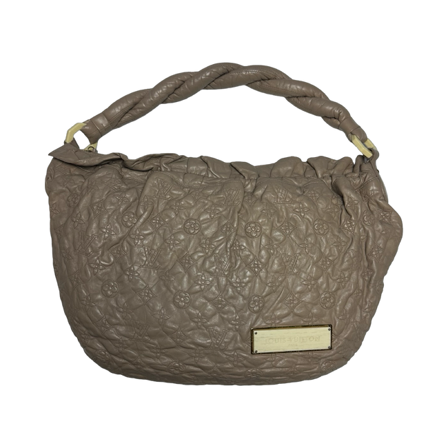 Louis Vuitton Olympe Nimbus Monogram GM Shoulder Bag Beige
