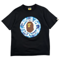 BAPE ABC Camo Busy Work Tee Black/Blue (USED)