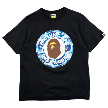 BAPE ABC Camo Busy Work Tee Black/Blue (USED)