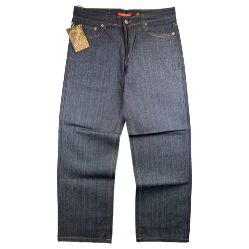 Vintage Y2K Ed Hardy Hannya Mask Embroidery Denim Jeans