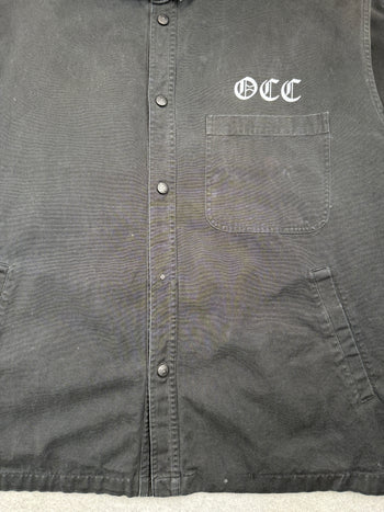 Vintage Orange County Choppers New York Canvas Button Up Black