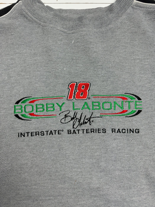 (XL) Vintage Bobby Labonte Nascar Relaxed Sweatshirt Grey | Vitnage Clothing Store Canada