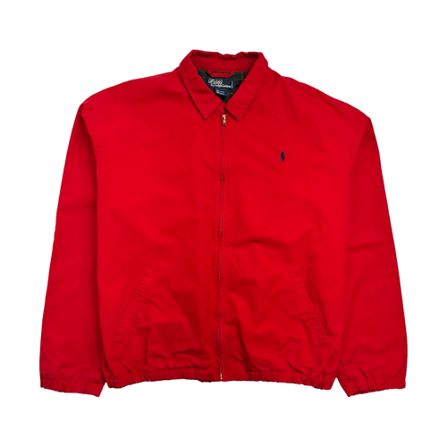 (L) Vintage Ralph Lauren Polo Zip Jacket Red | Vintage Clothing Store Canada