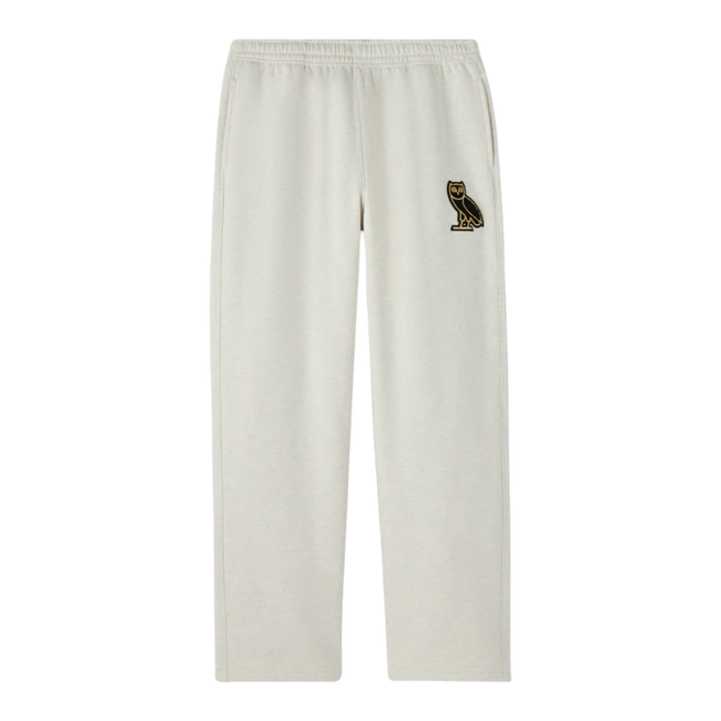 OVO Signature Open Hem Sweatpants Ash Heather Grey