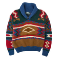 Vintage Boathouse Row Wool Aztec Pullover Knit