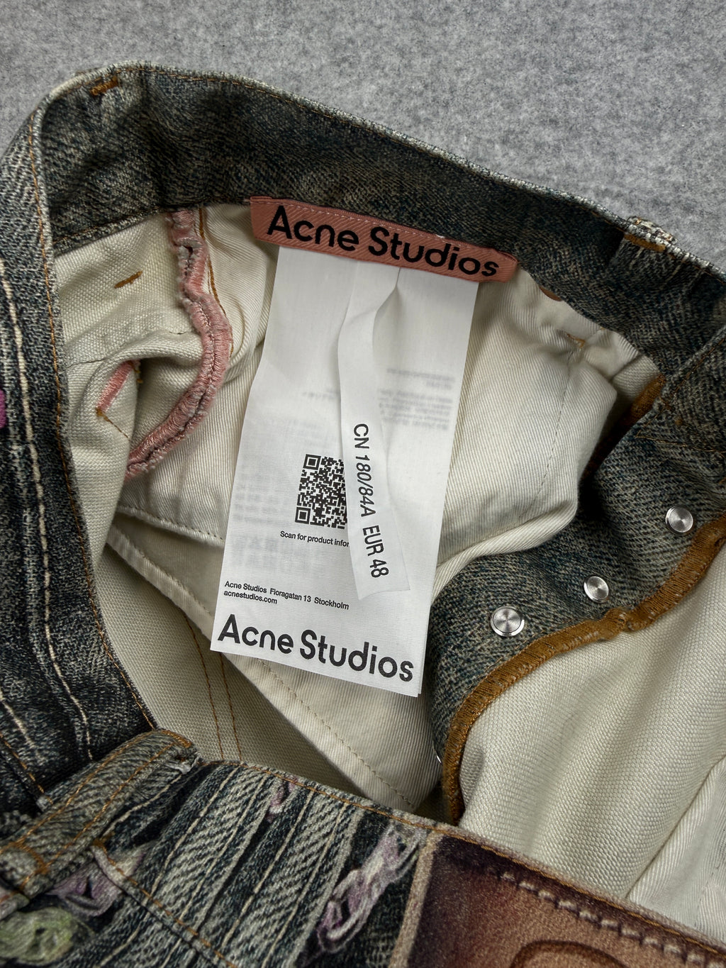 Acne Studios 1981 Trompe L'Oeil Loose Fit Shorts