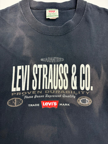 (L) Vintage Levi's Strauss Tee Black