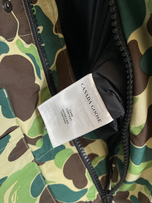 BAPE x Canada Goose Freestyle Vest Green (USED) | Vitnage Clothing Store Canada