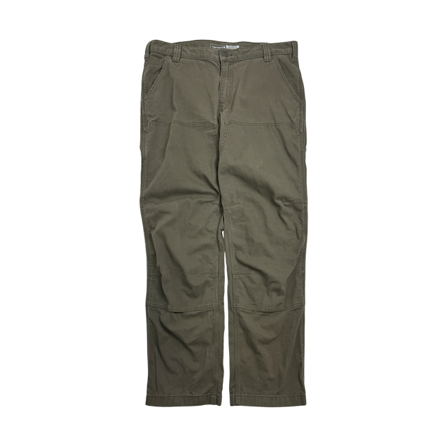 (36) Vintage Carhartt Double Knee Pants Olive