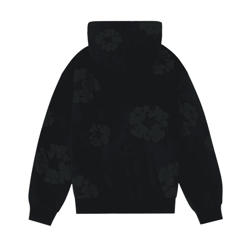 Denim Tears Cotton Wreath Hoodie Black Monochrome