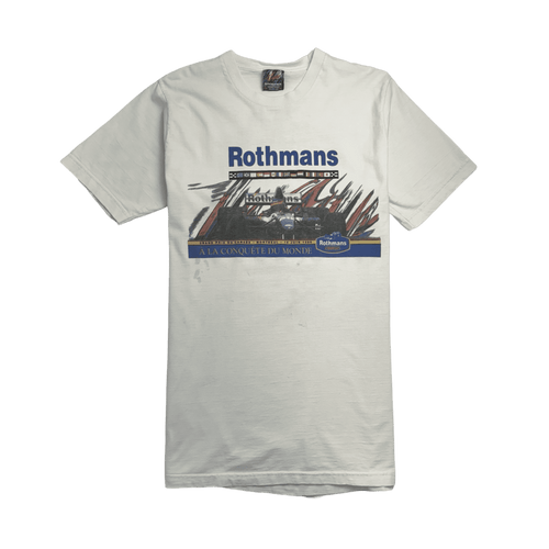 (L) Vintage '96 Rothmans Formula 1 Tee White | Vintage Clothing Store Canada