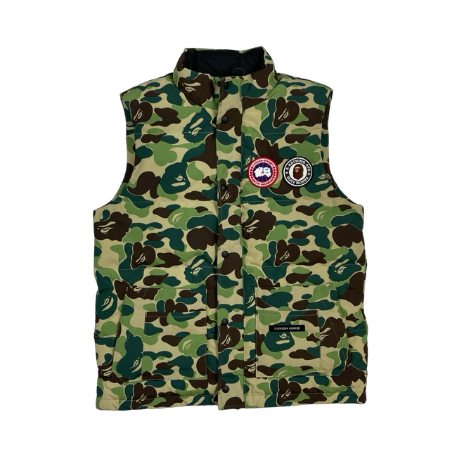 BAPE x Canada Goose Freestyle Vest Green (USED)