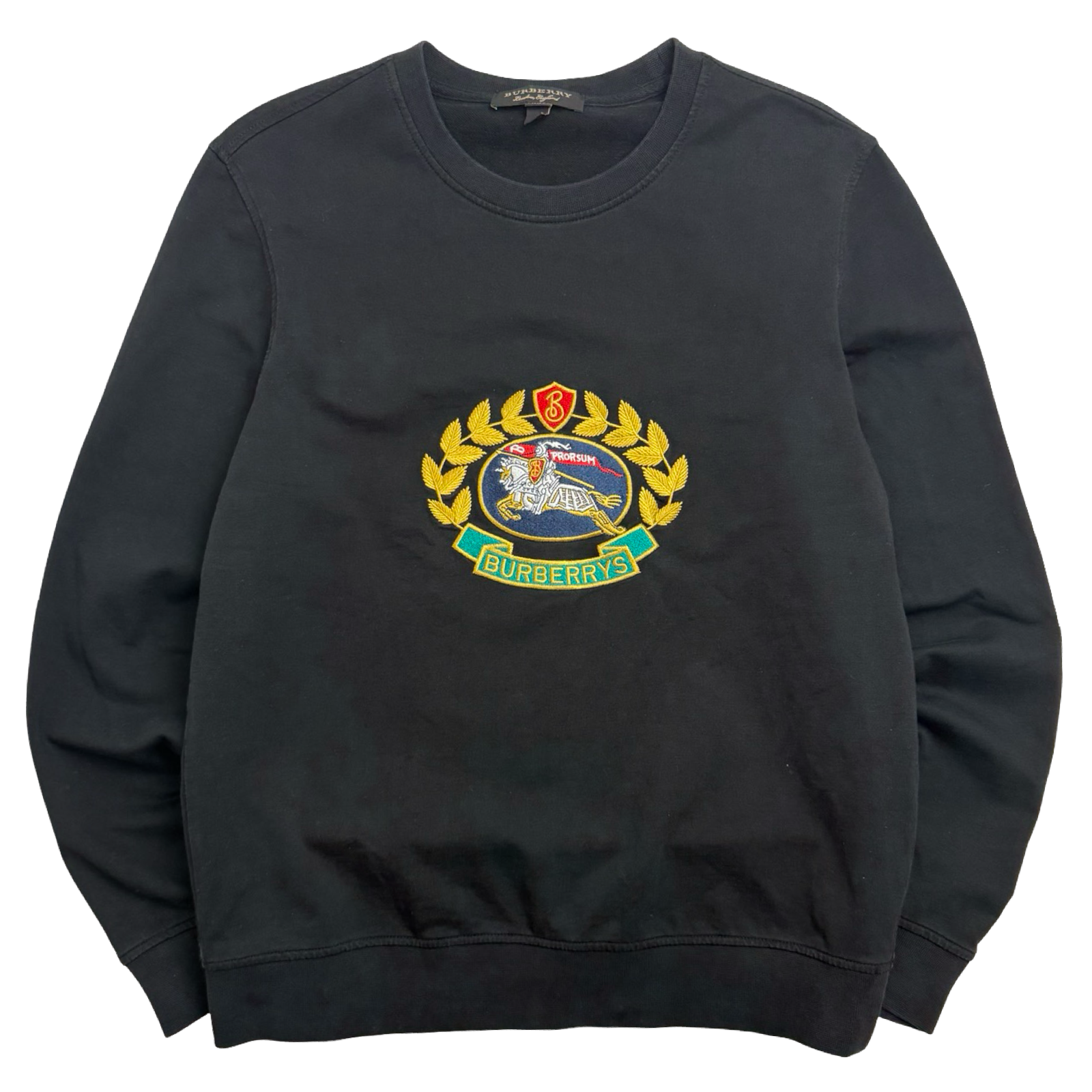 Burberry Prorsum Embroidered Sweatshirt Black (USED)