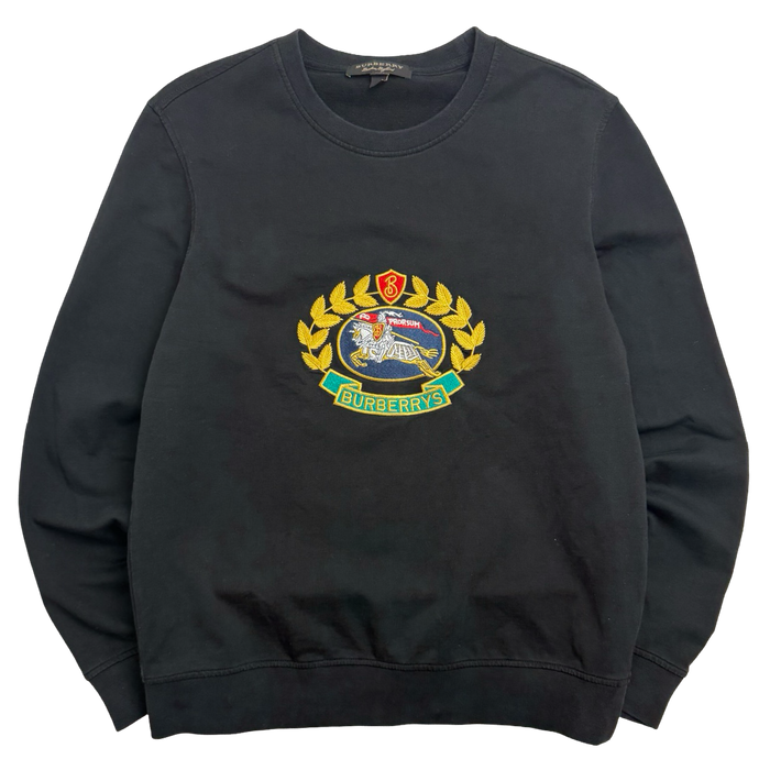 Burberry Prorsum Embroidered Sweatshirt Black (USED) | Vitnage Clothing Store Canada