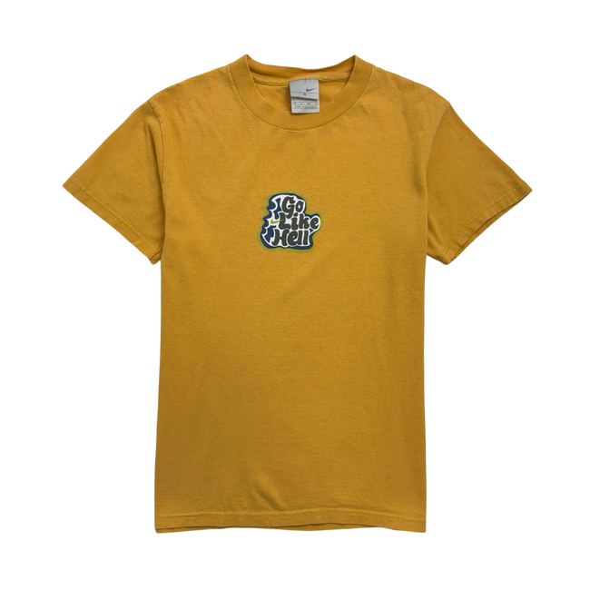 Vintage 2000s Nike Go Like H*ll Tee Yellow