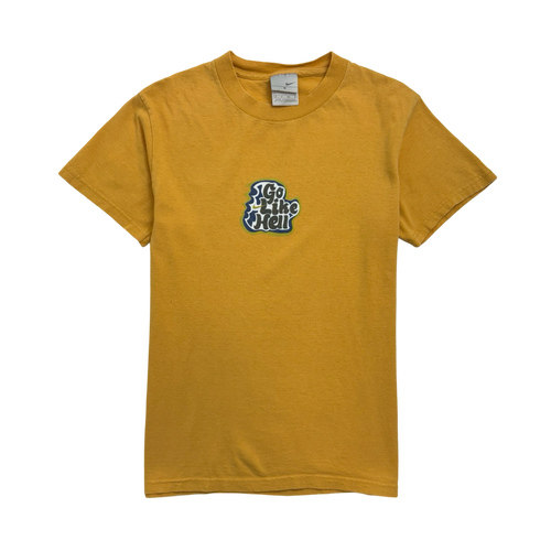 Vintage 2000s Nike Go Like H*ll Tee Yellow | Vintage Clothing Store Canada