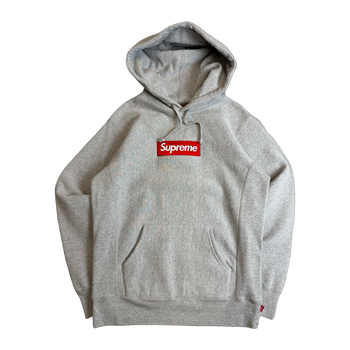 Supreme Box Logo Hoodie Grey (USED)