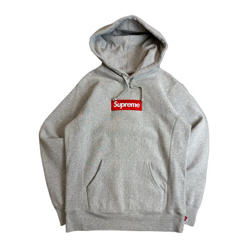 Supreme Box Logo Hoodie Grey (USED) | Vintage Clothing Store Canada