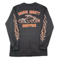 Vintage Orange County Choppers Flame Sleeve L/S Tee Black/Orange