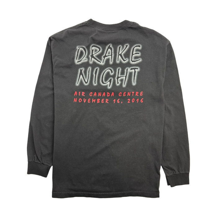 OVO X Toronto Raptors 2016 Drake Night Longsleeve Tee (USED) | Vitnage Clothing Store Canada