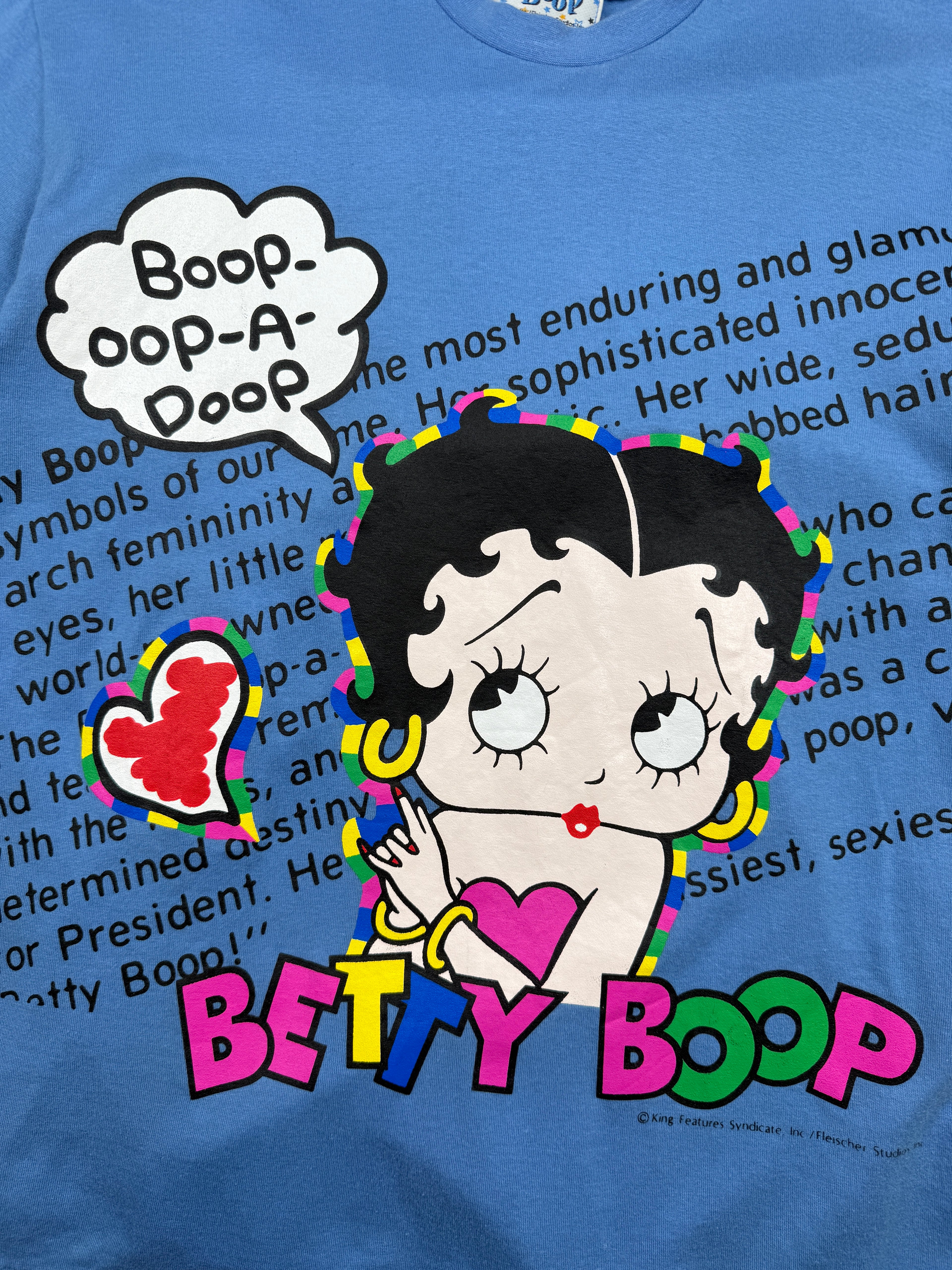 Vintage Betty Boop Catchphrase Tee Blue