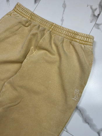 OVO Garment Dyed Open Hem Sweatpants Croissant