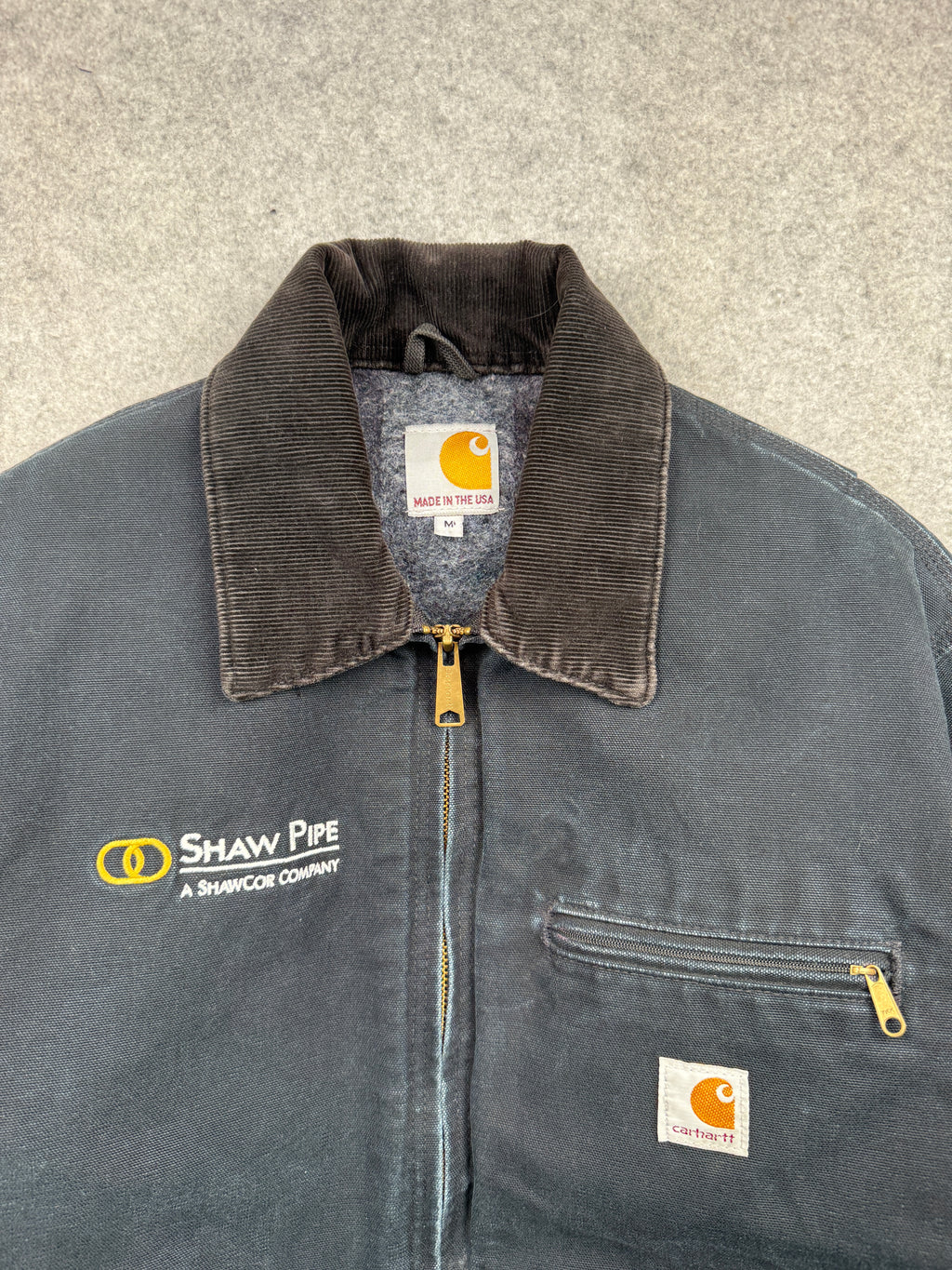Carhartt Company Shaw Pipe Detroit Jacket Black