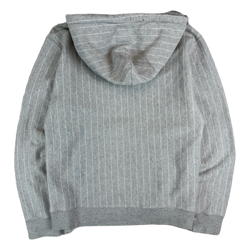 OVO Script Pinstripe Hoodie Grey (USED)