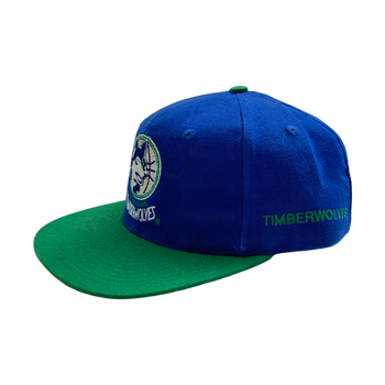 Vintage Minnesota Timberwolves Snapback Hat Blue