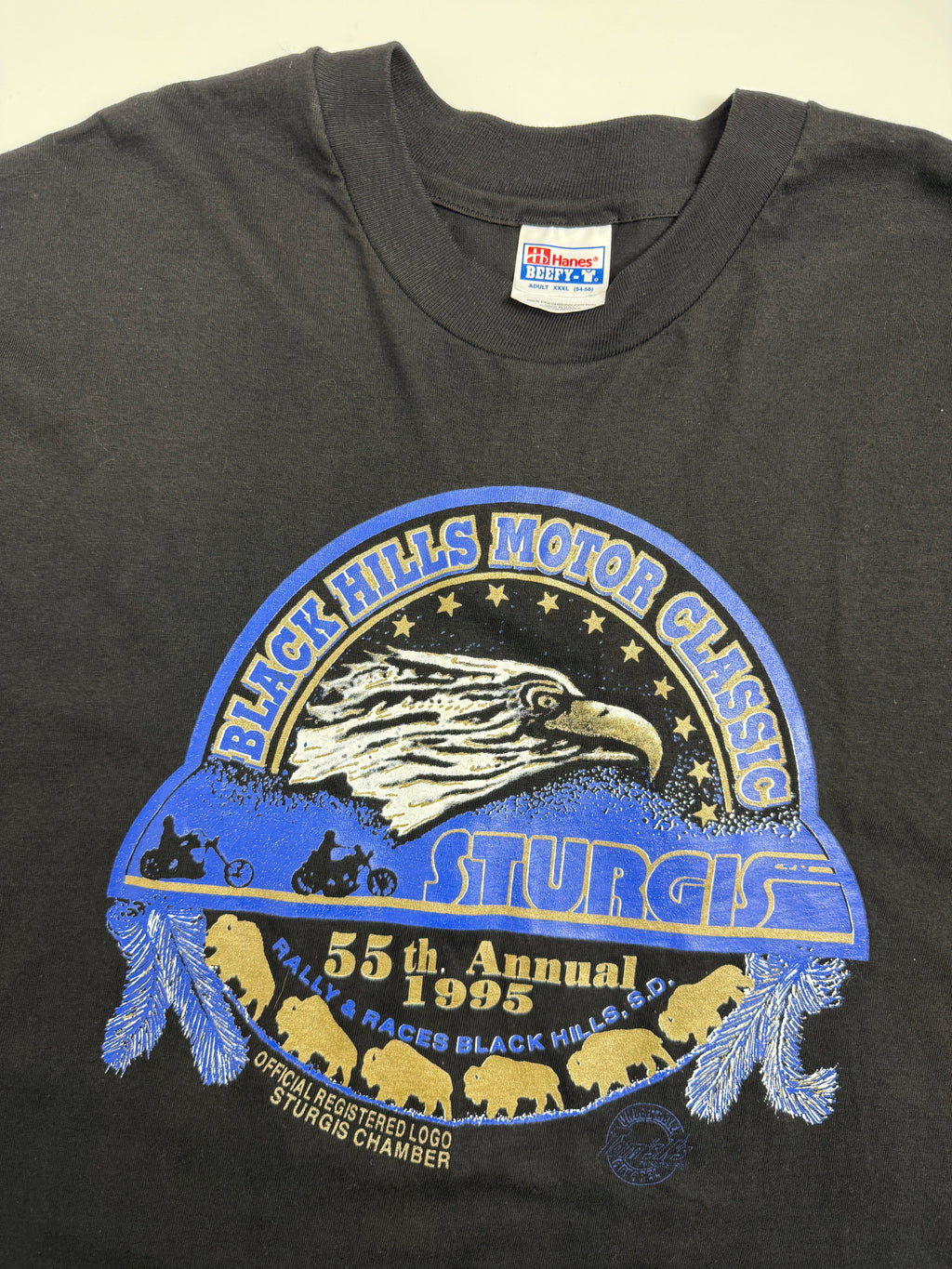 Sturgis 1995 Harley Davidson Sturgis Motorcycle Rally Tee Black