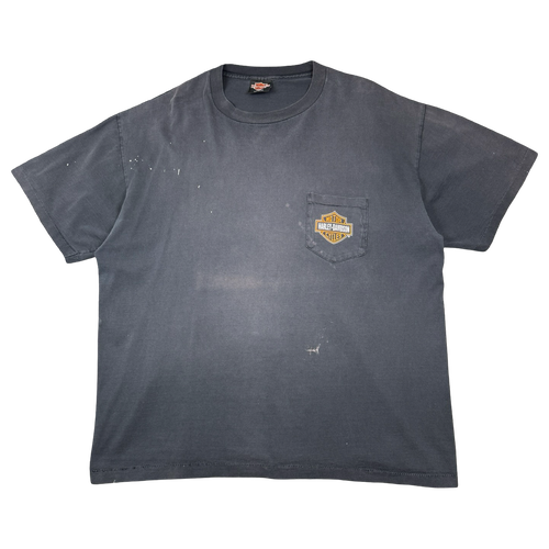 Vintage Harley Davidson Honolulu Hawaii Tee Black | Vintage Clothing Store Canada