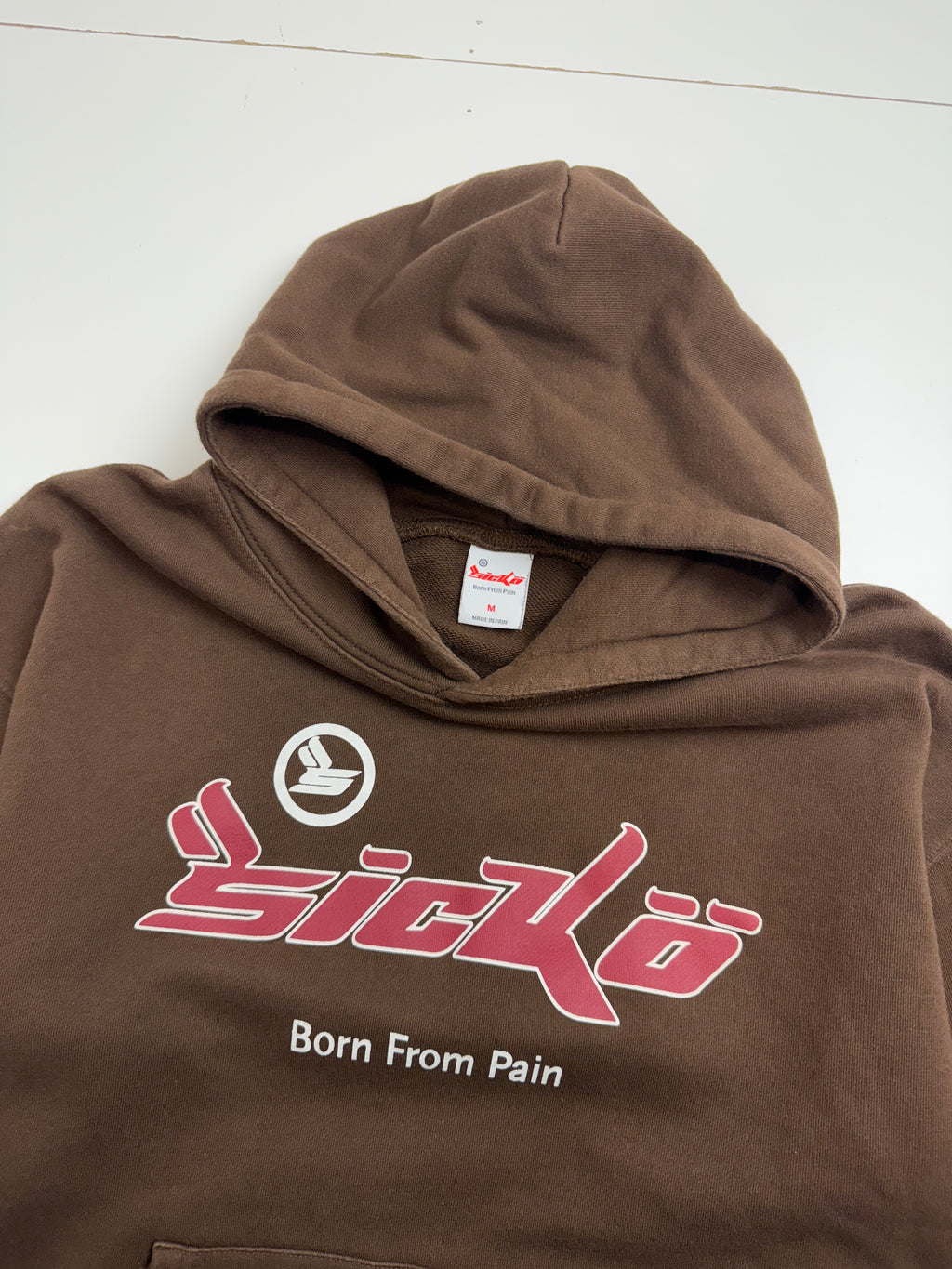 Sicko Born From Pain Hoodie Brown (USED)
