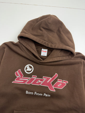 Sicko Born From Pain Hoodie Brown (USED)