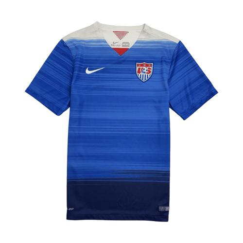 (S) Nike Team USA Dri-Fit Soccer Jersey Blue | Vintage Clothing Store Canada