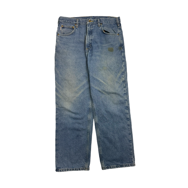 Vintage Carhartt Lined Denim Pants Blue