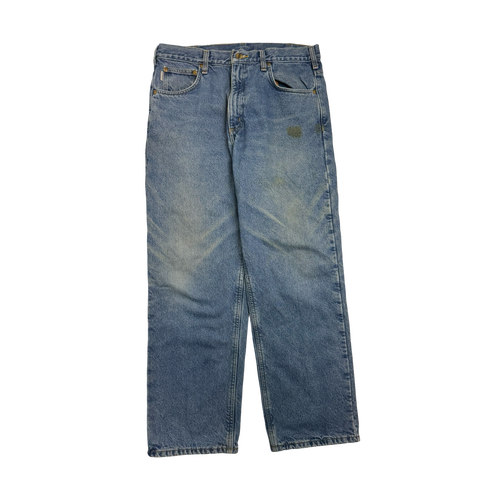 Vintage Carhartt Lined Denim Pants Blue | Vintage Clothing Store Canada