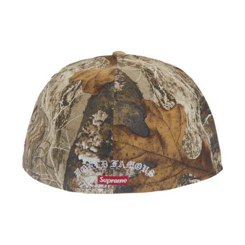 Supreme Gold Cross S Logo New Era Fitted Hat Realtree Camo | Vintage Clothing Store Canada