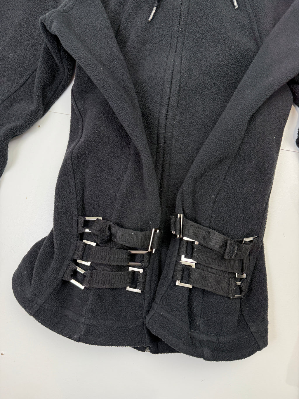 Vintage Oakley Software Full Fleece Zip Up Sweater Black