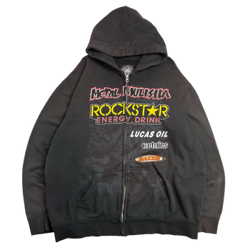 Vintage 2000s Metal Mulisha Full Zip Hoodie Black