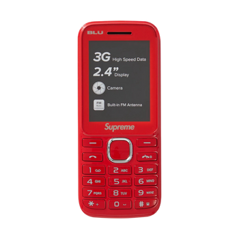 Supreme BLU Burner Phone Red