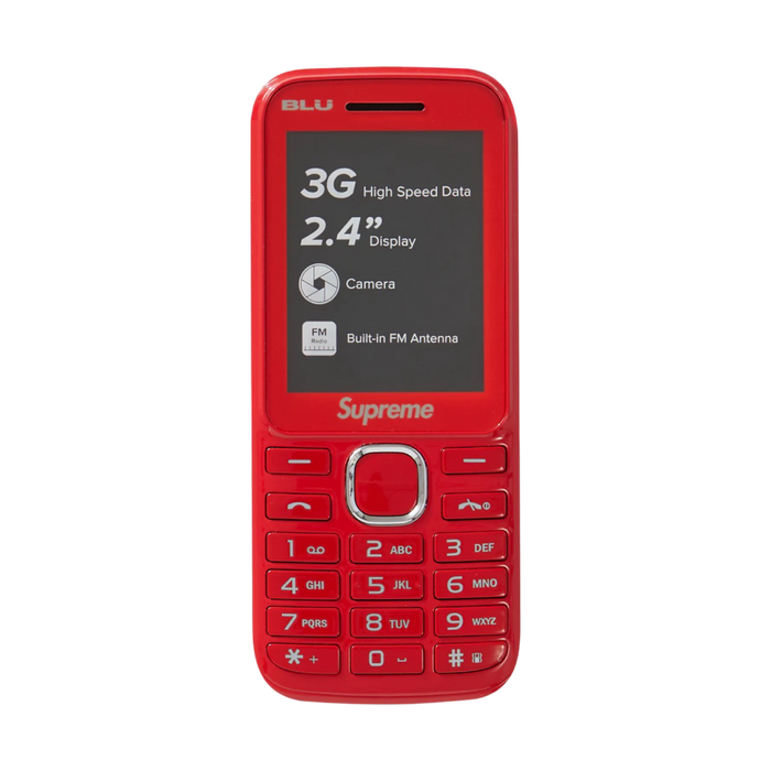 Supreme BLU Burner Phone Red | Vitnage Clothing Store Canada